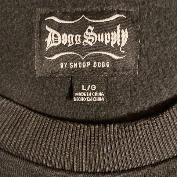 Dogg Supply by Snoop Dogg Holiday Crew Neck Fleece Sweatshirt Size Large - Picture 6 of 8